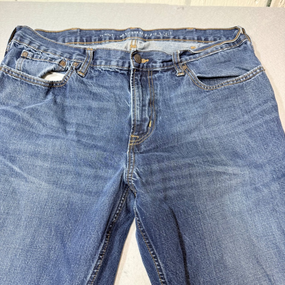 Old Navy Straight Leg Jeans Blue Wash‎ Mens Size 36x32 Cotton